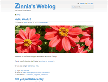 Tablet Screenshot of demo.django-blog-zinnia.com