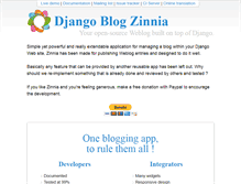Tablet Screenshot of django-blog-zinnia.com